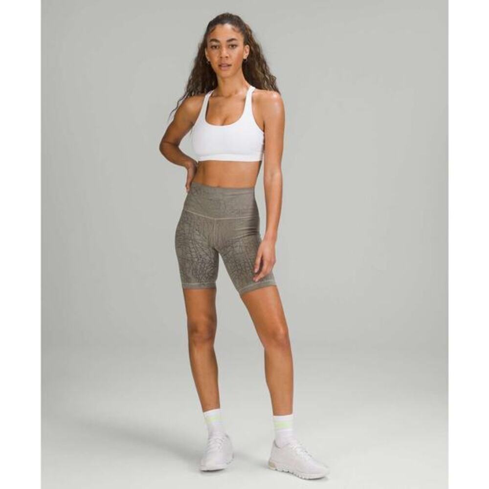 Lululemon Wunder Train High Rise Biker Shorts Thread Dye Rover 4